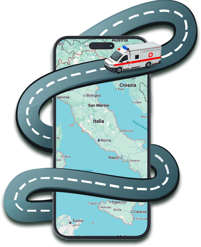 mockup ambulanza italia